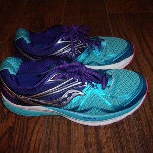 Womens Saucony Ride 9 Everun Running Shoes Sz. 8
